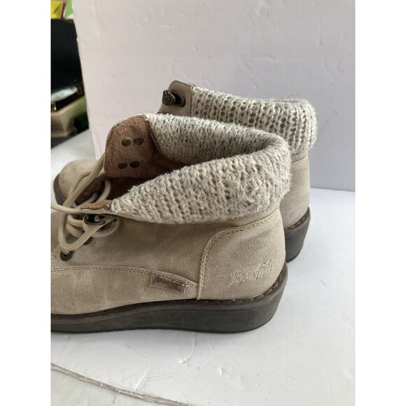 Blowfish Womens Comet Boot Beige W9.5   With Knitted Turndown - Picture 4 of 7